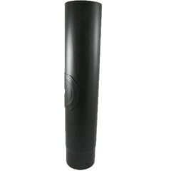 0.5 Metre Straight 5 Inch Black Flue Section With Door(0 5 Metre Straight 5 Inch Black Flue Section With Door)