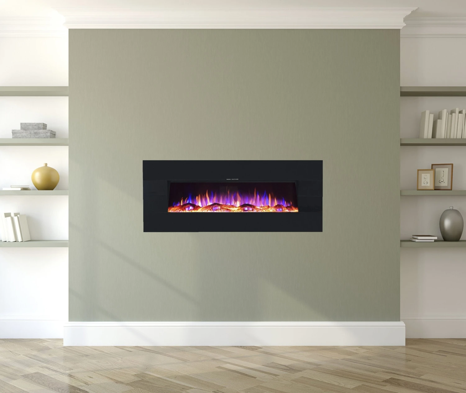 Ezee Glow Zara 50" Black Wall Mounted Or Recessed / Built In Electric Fire(Ezee Glow Zara Black Wall Mounted Or Recessed Built In Electric Fire) 5 Ezee Glow Zara 50" Black Wall Mounted Or Recessed / Built In Electric Fire(Ezee Glow Zara Black Wall Mounted Or Recessed Built In Electric Fire) - Image 5