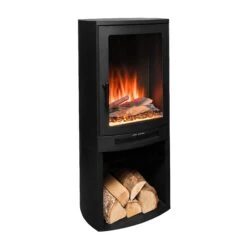 Ezee Glow E-Solera Electric Freestanding Stove With Log Store 1.9kW(Ezee Glow E Solera Electric Freestanding Stove 1 9kw)