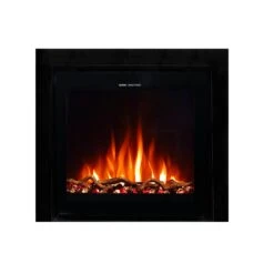 Ezee Glow Pulse Widescreen Black Inset Electric Fire WithGlass Trim(Ezee Glow Pulse Widescreen Black Inset Electric Fire)
