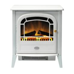 Dimplex Courchevel 2kW Electric Freestanding Stove White, Optiflame(Dimplex Courchevel 2kw Electric Inset Stove Optiflame)