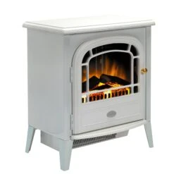 Dimplex Courchevel 2kW Electric Freestanding Stove White, Optiflame(Dimplex Courchevel 2kw Electric Inset Stove Optiflame) -Cheap Arizona Shop CVL20CourchevelRightAngleHi