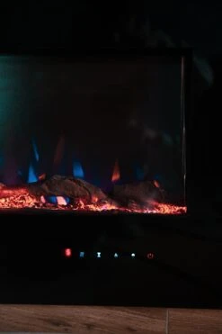 Ezee Glow Grand Zara 60" Black Wall Mounted Or Recessed / Built In Electric Fire(Ezee Glow Grand Zara Black Wall Mounted Or Recessed Built In Electric Fire) -Cheap Arizona Shop DSC09673