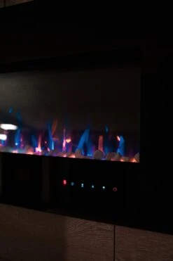 Ezee Glow Grand Zara 60" Black Wall Mounted Or Recessed / Built In Electric Fire(Ezee Glow Grand Zara Black Wall Mounted Or Recessed Built In Electric Fire) -Cheap Arizona Shop DSC09694