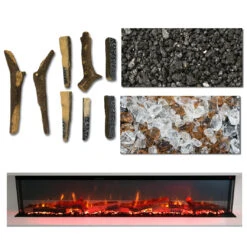 Ezee Glow 50'' Celestial Built-In Media Wall Electric Fire(Ezee Glow 50 Celestial Built In Electric Fire) -Cheap Arizona Shop EnhancedLogs50Inch 67753a0a 1e2e 4646 b694 d75d1b105409