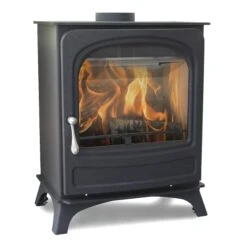 Arada Holborn 7 Multifuel Woodburning Stove, Freestanding, Eco Design Approved, Defra Approved(Arada Holborn 7 Multi Fuel Wood Burning Stove)