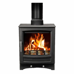 Arizona, A05, 5kW, Stove, Multi-Fuel Stove, Free Standing, Eco Design Approved, Defra Approved(Arizona A05 5kw Eco Design Multi Fuel Stove) 14 Arizona, A05, 5kW, Stove, Multi-Fuel Stove, Free Standing, Eco Design Approved, Defra Approved(Arizona A05 5kw Eco Design Multi Fuel Stove) -Cheap Arizona Shop IveFrontViewWithFlue