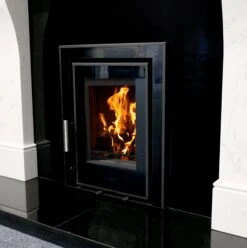 Mazona Clovelly 400 5kW 3 Sided Glass Trim Stove, Multifuel, Woodburning, Cassette, Inset, Eco Design Approved, Defra Approved(Mazona Clovelly 400 Cassette Stove) -Cheap Arizona Shop Kinsale
