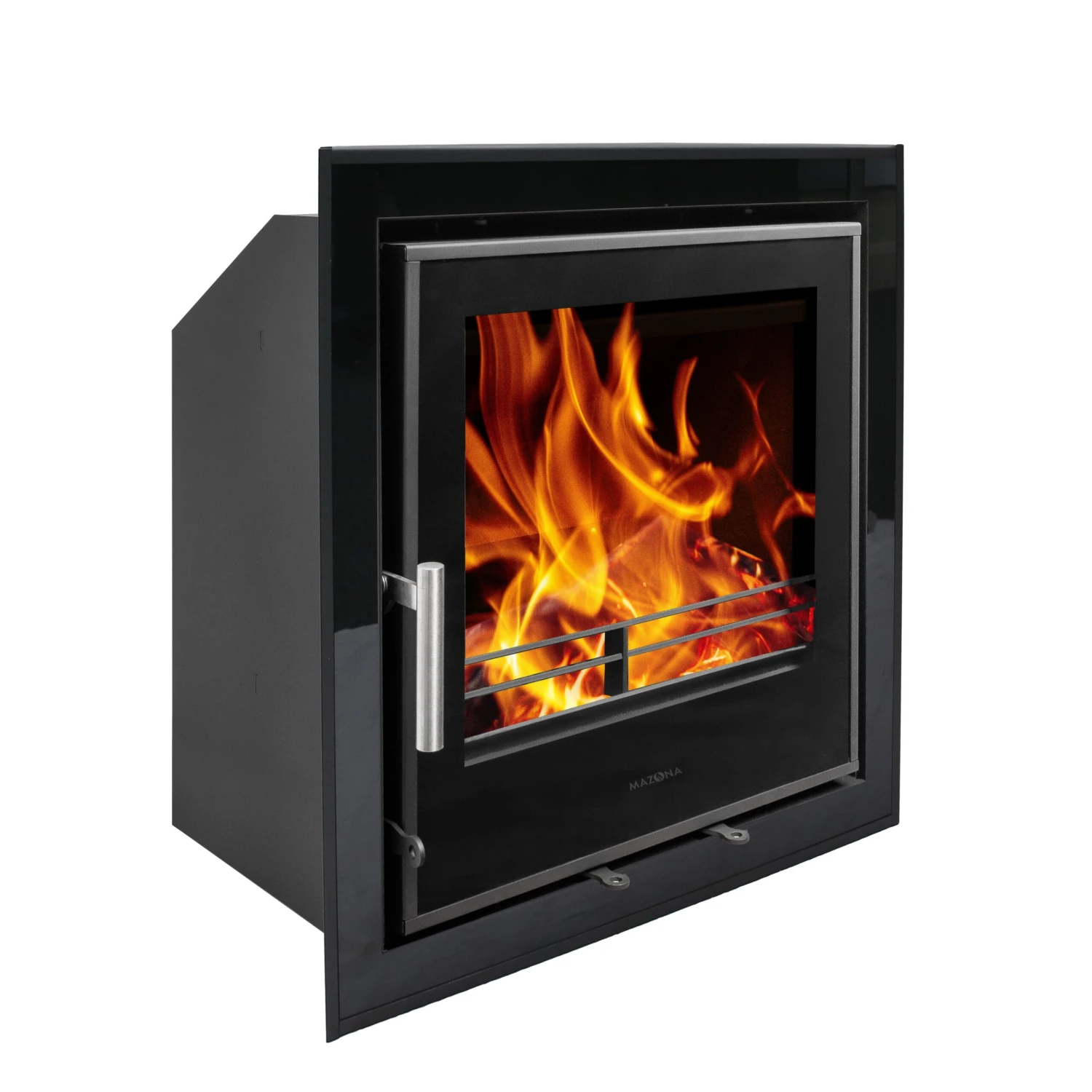 Mazona Clovelly 550 6kW 4 SidedGlass Trim Stove, Multifuel, Woodburning, Cassette, Inset, Eco Design Approved, Defra Approved(Mazona Clovelly 550 Cassette Stove) 3 Mazona Clovelly 550 6kW 4 SidedGlass Trim Stove, Multifuel, Woodburning, Cassette, Inset, Eco Design Approved, Defra Approved(Mazona Clovelly 550 Cassette Stove) - Image 3