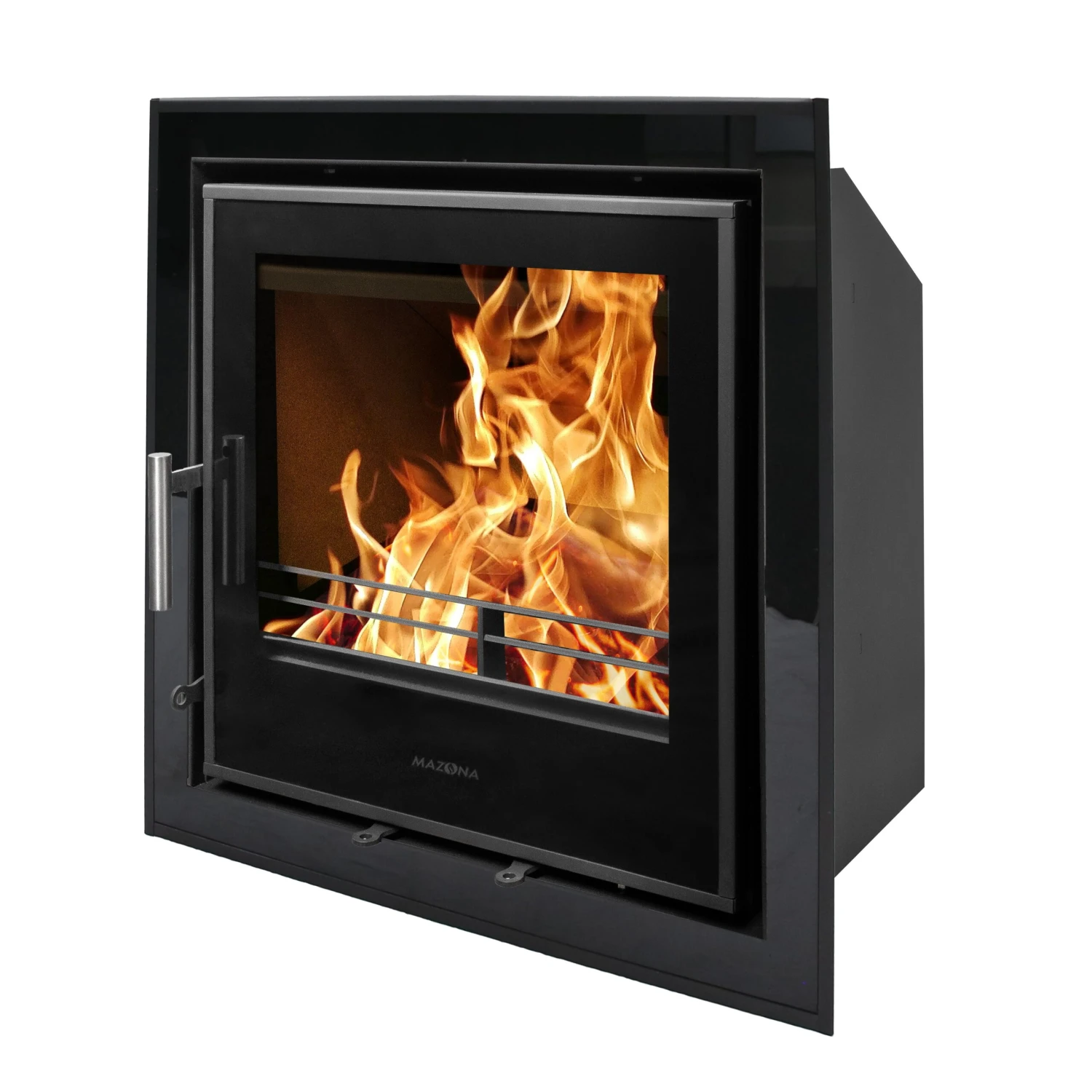 Mazona Clovelly 550 6kW 4 SidedGlass Trim Stove, Multifuel, Woodburning, Cassette, Inset, Eco Design Approved, Defra Approved(Mazona Clovelly 550 Cassette Stove) 2 Mazona Clovelly 550 6kW 4 SidedGlass Trim Stove, Multifuel, Woodburning, Cassette, Inset, Eco Design Approved, Defra Approved(Mazona Clovelly 550 Cassette Stove) - Image 2