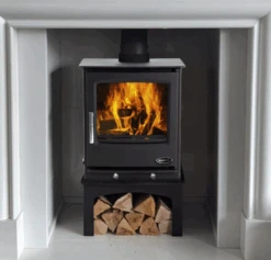 Mazona Rye 5 KW Multifuel Woodburning Stove, With Log Store, Freestanding, Eco Design Approved, Defra Approved(Mazona Rye 5 Kw Ecodesign Ready Multi Fuel Stove With Log Store) 8 Mazona Rye 5 KW Multifuel Woodburning Stove, With Log Store, Freestanding, Eco Design Approved, Defra Approved(Mazona Rye 5 Kw Ecodesign Ready Multi Fuel Stove With Log Store) -Cheap Arizona Shop NewportEcowithlogstorecloseup