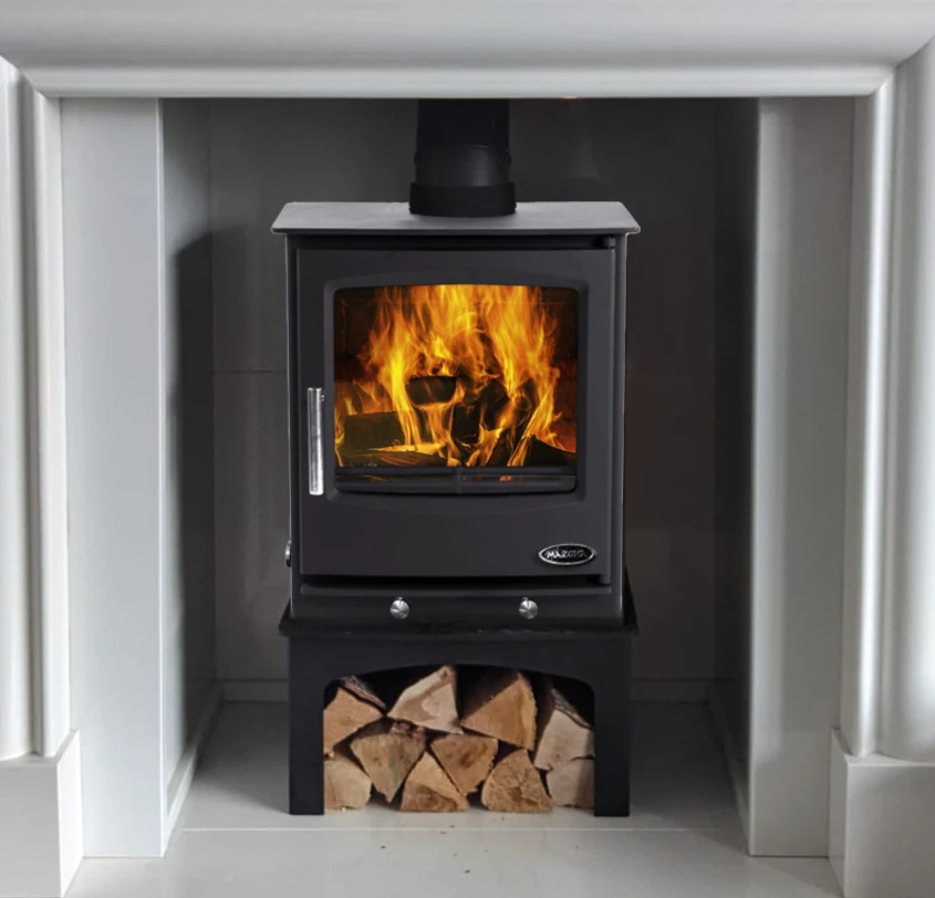 Mazona Rye 5 KW Multifuel Woodburning Stove, With Log Store, Freestanding, Eco Design Approved, Defra Approved(Mazona Rye 5 Kw Ecodesign Ready Multi Fuel Stove With Log Store) 4 Mazona Rye 5 KW Multifuel Woodburning Stove, With Log Store, Freestanding, Eco Design Approved, Defra Approved(Mazona Rye 5 Kw Ecodesign Ready Multi Fuel Stove With Log Store) - Image 4