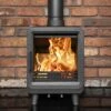 Mazona Heatwave 5kW Multifuel Woodburning Stove, Grey Freestanding Eco Design Approved, Defra Approved(Mazona Heatwave 5kw Multifuel Woodburning Stove Grey Freestanding Eco Design Approved Defra Approved)