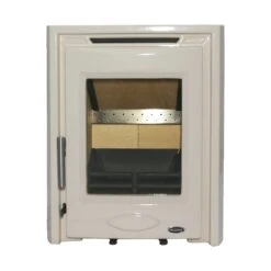 Mazona Dedham 5kW Stove Enamel Cream, Multifuel, Woodburning, Inset, Eco Design Approved, Defra Approved(Mazona Dedham 5kw Stove Enamel Cream Multifuel Woodburning Inset Eco Design Approved Defra Approved) -Cheap Arizona Shop Portland5EnamelCream