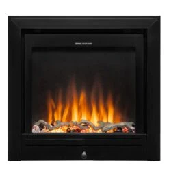 Ezee Glow Pulse Widescreen Black Inset Electric Fire With Metal Trim(Ezee Glow Pulse Widescreen Optional Metal Trim)