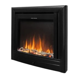 Ezee Glow Pulse Widescreen Black Inset Electric Fire With Nickel Trim(Ezee Glow Pulse Widescreen Black Inset Electric Fire With Nickel Trim) -Cheap Arizona Shop PulseWidescreenNickel2
