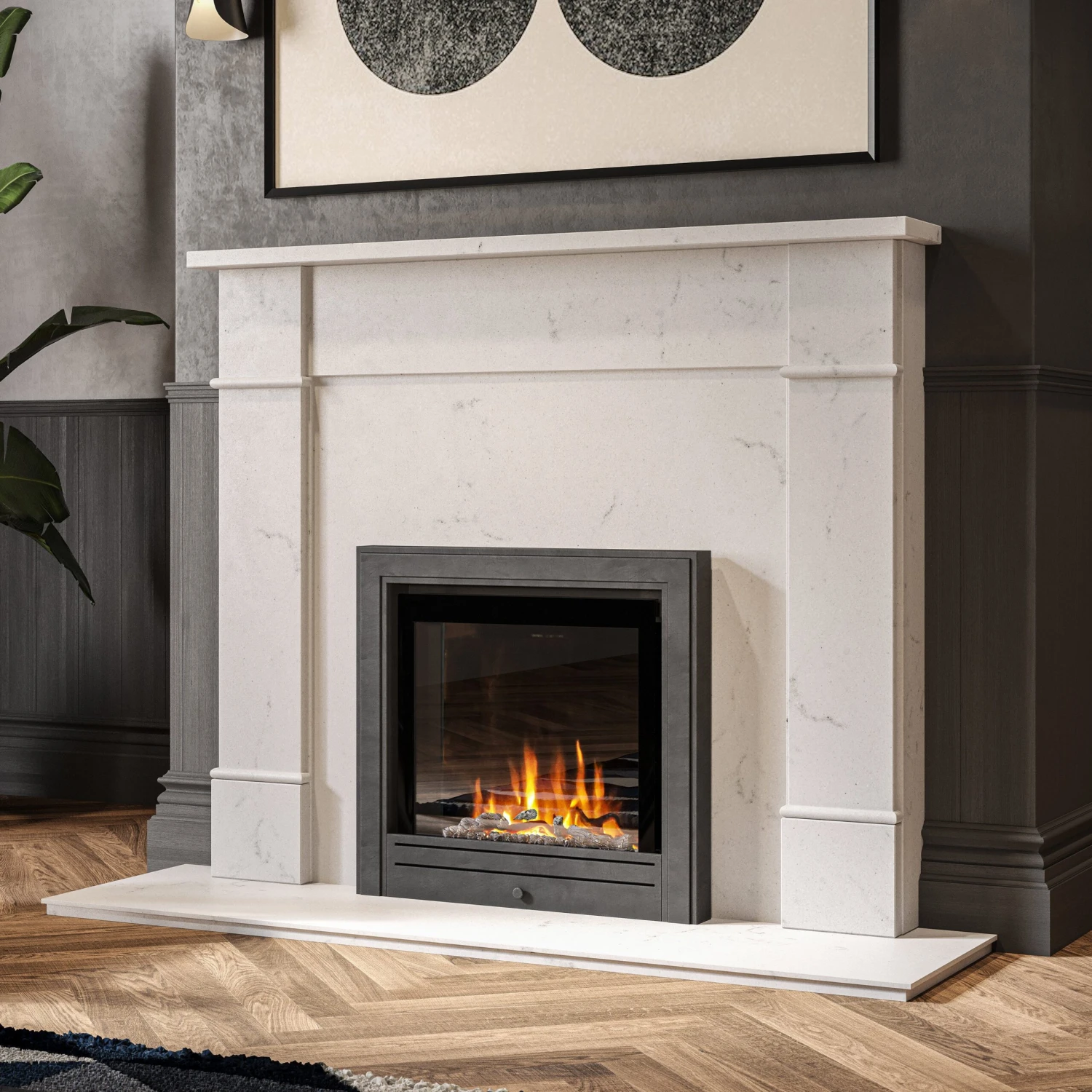 Ezee Glow Pulse Widescreen Black Inset Electric Fire With Metal Trim(Ezee Glow Pulse Widescreen Optional Metal Trim) 6 Ezee Glow Pulse Widescreen Black Inset Electric Fire With Metal Trim(Ezee Glow Pulse Widescreen Optional Metal Trim) - Image 6