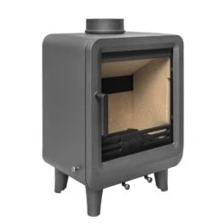 Mazona Heatwave 5kW Multifuel Woodburning Stove, Grey Freestanding Eco Design Approved, Defra Approved(Mazona Heatwave 5kw Multifuel Woodburning Stove Grey Freestanding Eco Design Approved Defra Approved) -Cheap Arizona Shop Stove22.2