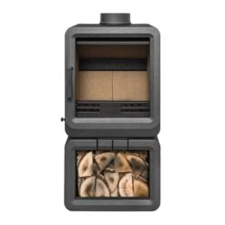 Mazona Heatwave Grey 5kW Multifuel Stove Log Store, Woodburning, Freestanding, Eco Design Approved, Defra Approved(Mazona Heatwave Grey 5kw Multifuel Stove Log Store Woodburning Freestanding Eco Design Approved Defra Approved) -Cheap Arizona Shop Stove 28.1
