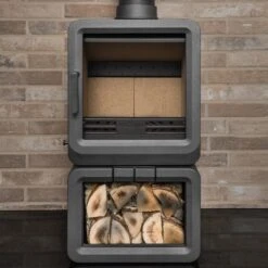 Mazona Heatwave Grey 5kW Multifuel Stove Log Store, Woodburning, Freestanding, Eco Design Approved, Defra Approved(Mazona Heatwave Grey 5kw Multifuel Stove Log Store Woodburning Freestanding Eco Design Approved Defra Approved) -Cheap Arizona Shop Stove 28 Brick 5d07197a 70f1 4d3a b697 195b98a771cf