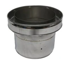 6 Inch (150mm) Twin Wall To Flexi Connector(6 Inch 150mm Twin Wall To Flexi Connector)