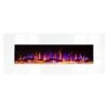 Ezee Glow Zara 50" White Wall Mounted Or Recessed / Built In Electric Fire(Ezee Glow Zara 50 White Wall Mounted Or Recessed Built In Electric Fire)