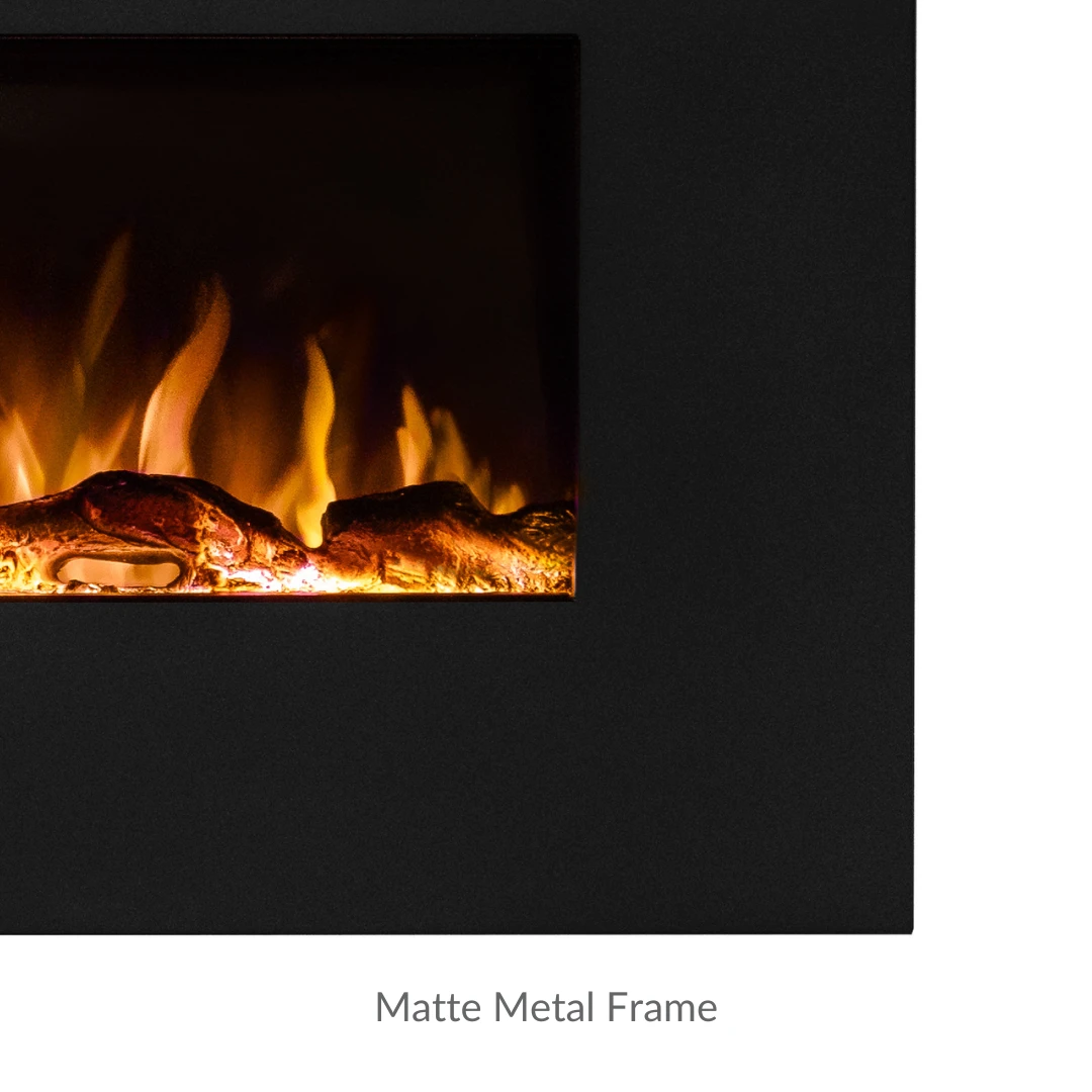 Ezee Glow Zara 50" Metal Frame Wall Mounted Or Recessed / Built-In Electric Fire(Ezee Glow Zara Metal Wall Mounted Or Recessed Built In Electric Fire) 5 Ezee Glow Zara 50" Metal Frame Wall Mounted Or Recessed / Built-In Electric Fire(Ezee Glow Zara Metal Wall Mounted Or Recessed Built In Electric Fire) - Image 5