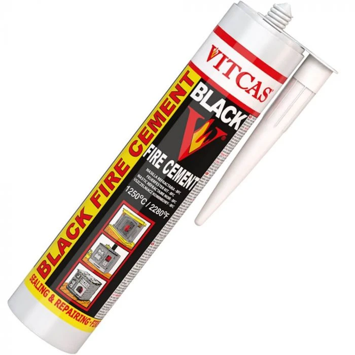 Vitcas Fire Cement Cartridge 310ml Black(Vitcas Fire Cement Cartridge 310ml Black) 1 Vitcas Fire Cement Cartridge 310ml Black(Vitcas Fire Cement Cartridge 310ml Black)
