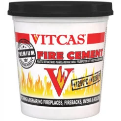 Vitcas Premium Black Fire Cement 1Kg Tub(Kos Black Fire Cement 1kg Tub)