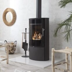 Arada Lagom 4 KW Black Steel Wood Burning Stove(Arada Lagom 4kw Steel Woodburning Stove Black) 8 Arada Lagom 4 KW Black Steel Wood Burning Stove(Arada Lagom 4kw Steel Woodburning Stove Black) -Cheap Arizona Shop lagom black 1