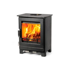 Mazona Ripley 4kW Multifuel Woodburning Stove, Freestanding, Eco Design Approved, Defra Approved(Mazona Ripley 4 Kw Ecodesign Ready Multi Fuel Wood Burning Stove) -Cheap Arizona Shop micon stove glencara ripley 4kw left