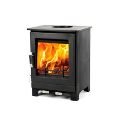 Mazona Ripley 5kW Multifuel Woodburning Stove, Freestanding, Eco Design Approved, Defra Approved(Mazona Ripley 5 Kw Ecodesign Ready Multi Fuel Wood Burning Stove) -Cheap Arizona Shop micon stove glencara ripley 5kw left