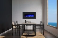 Ezee Glow Mini Zara Black Wall Mounted Or Recessed / Built In Electric Fire(Ezee Glow Mini Zara Black Wall Mounted Or Recessed Built In Electric Fire) -Cheap Arizona Shop mini zara blue edited