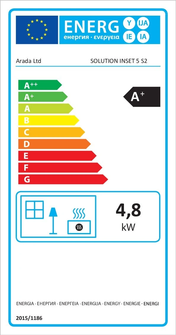 Arada Hamlet Solution 5kW Clay Stove, Multi Fuel, Wood Burning, Inset 5 (S4), Ecodesign Approved, Defra Approved(Arada Hamlet Solution 5kw Clay Stove Multi Fuel Wood Burning Inset 5 S4 Ecodesign Approved Defra Approved Copy) 2 Arada Hamlet Solution 5kW Clay Stove, Multi Fuel, Wood Burning, Inset 5 (S4), Ecodesign Approved, Defra Approved(Arada Hamlet Solution 5kw Clay Stove Multi Fuel Wood Burning Inset 5 S4 Ecodesign Approved Defra Approved Copy) - Image 2