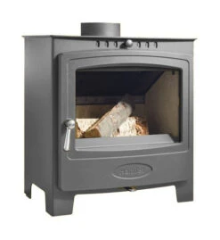 Arada Hamlet Solution 5 Widescreen Graphite Stove, Multi Fuel, Wood Burning, Freestanding (S4) Ecodesign Approved, DEFRA Approved(Arada Hamlet Solution 5 Widescreen Mist Stove Multi Fuel Wood Burning Freestanding S4 Ecodesign Approved Defra Approved Copy)