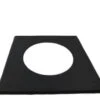 5 Inch (125mm) Black Twin Wall Flat Ceiling / Wall Plate(5 Inch Black Twin Wall Flat Ceiling Wall Plate)