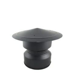 6 Inch (150mm) Black Twin Wall Cowl C(6 Inch Twin Wall Cowl C Con Tl)