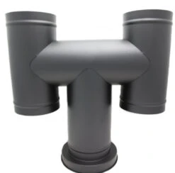 6 Inch (150mm)Black Twin Wall Cowl H(6 Inch Twin Wall Cowl H 1)