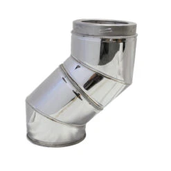 5 Inch 150mm Offset Twin Wall Kit Stainless Steel(5 Inch 150mm Offset Twinwall Kit Stainless Steel)