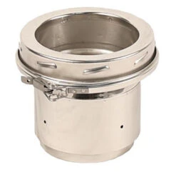 5 Inch (125mm) Flexi To Twin Wall Connector Inc Locking Band(5 Twin Wal Flue To 5 Flexi Flue Adaptor)