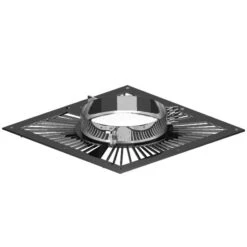 5 Inch (125mm) Black Twin Wall Ventilated Support Plate(5 Inch Black Twin Wall Ventilated Support Plate)