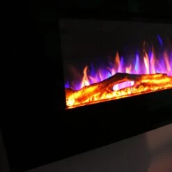 Ezee Glow Grand Zara 60" Black Wall Mounted Or Recessed / Built In Electric Fire(Ezee Glow Grand Zara Black Wall Mounted Or Recessed Built In Electric Fire) -Cheap Arizona Shop zara detail 2 1 1