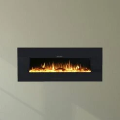 Ezee Glow Zara 50" Black Wall Mounted Or Recessed / Built In Electric Fire(Ezee Glow Zara Black Wall Mounted Or Recessed Built In Electric Fire) 22 Ezee Glow Zara 50" Black Wall Mounted Or Recessed / Built In Electric Fire(Ezee Glow Zara Black Wall Mounted Or Recessed Built In Electric Fire) -Cheap Arizona Shop zara orange flame close up